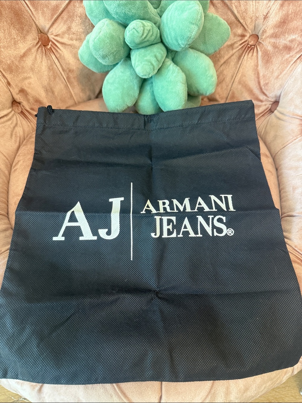 NWOT Armani Jeans Black Dust/Storage Bag